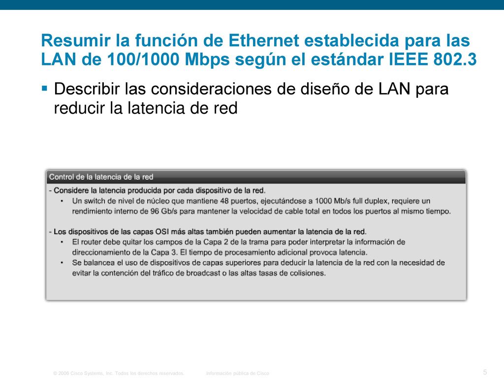 Resumir la función de Ethernet establecida para las LAN de 100/1000 Mbps según el estándar IEEE 802.3