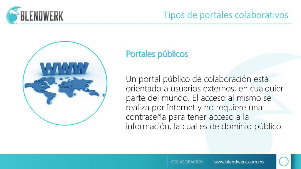 Tipos de portales colaborativos