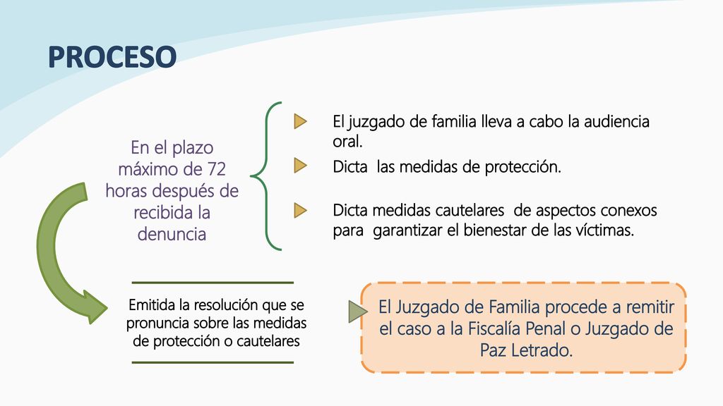 En el plazo máximo de 72 horas después de recibida la denuncia