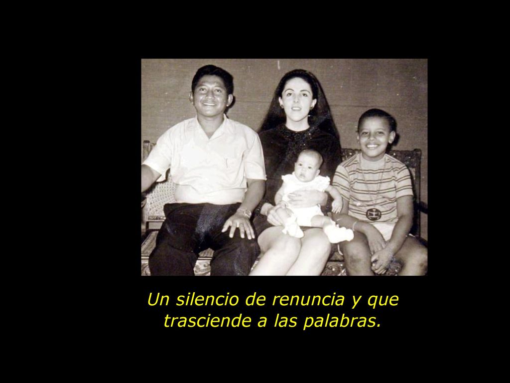 Un silencio de renuncia y que trasciende a las palabras.