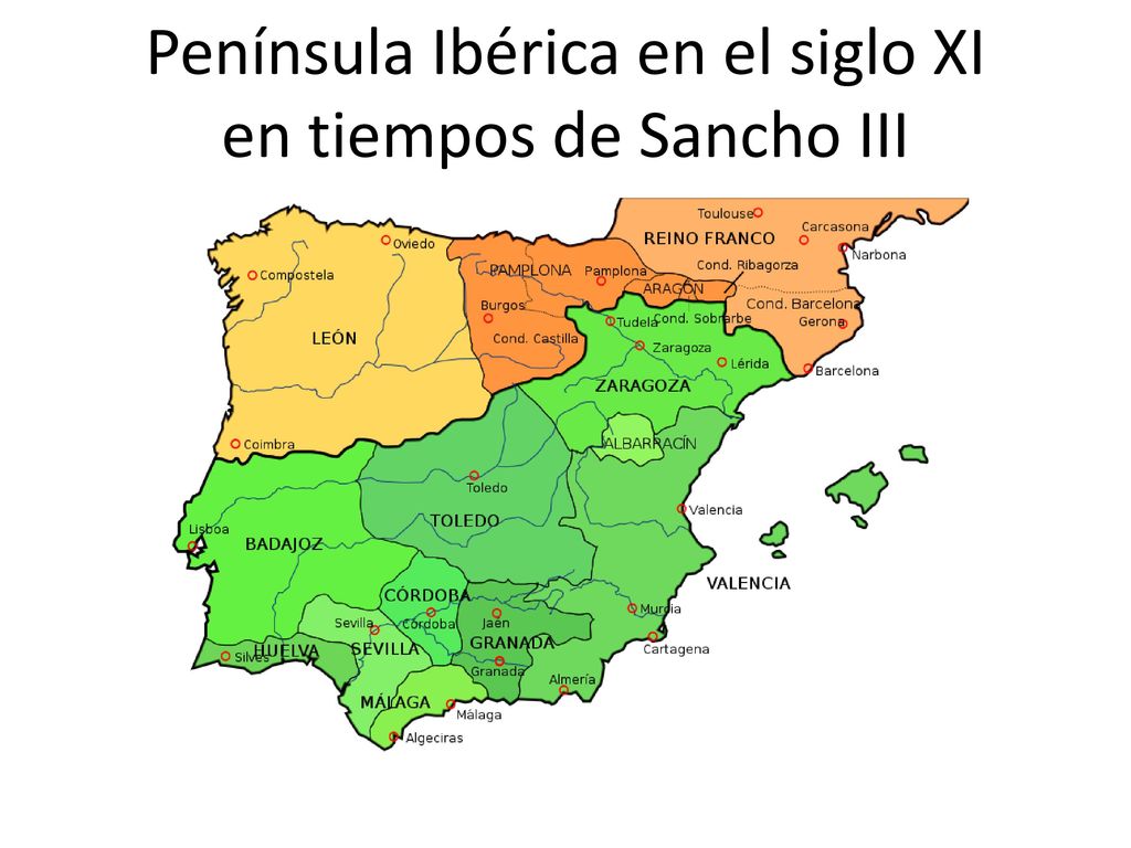 Península Ibérica en el siglo XI en tiempos de Sancho III