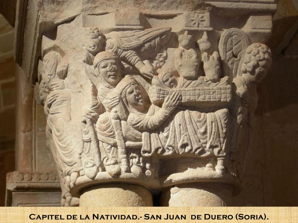 Capitel de la Natividad.- San Juan de Duero (Soria).