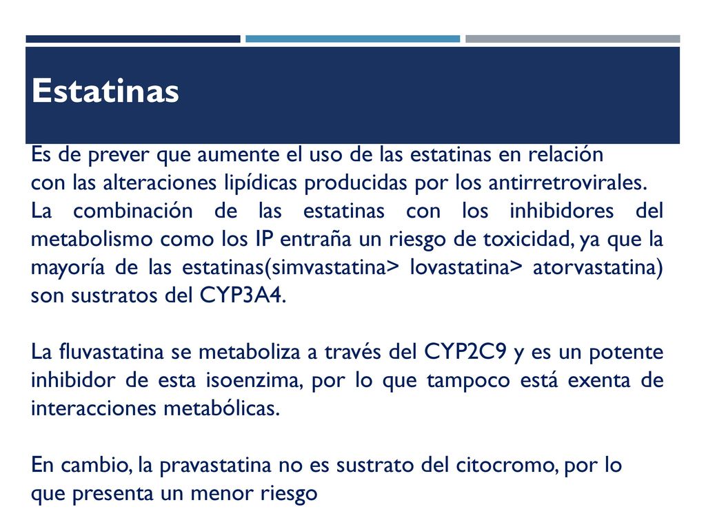 Estatinas Es de prever que aumente el uso de las estatinas en relación