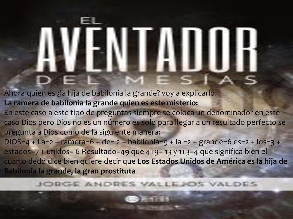Ahora quien es ¿la hija de babilonia la grande voy a explicarlo.