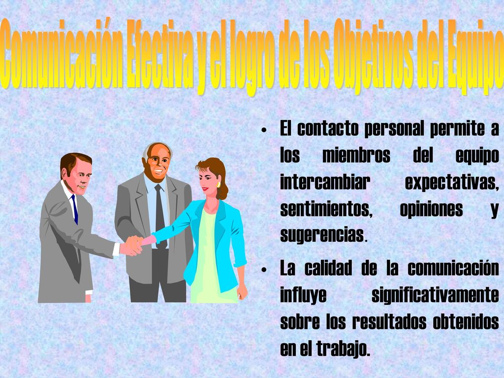 Comunicación Efectiva y el logro de los Objetivos del Equipo
