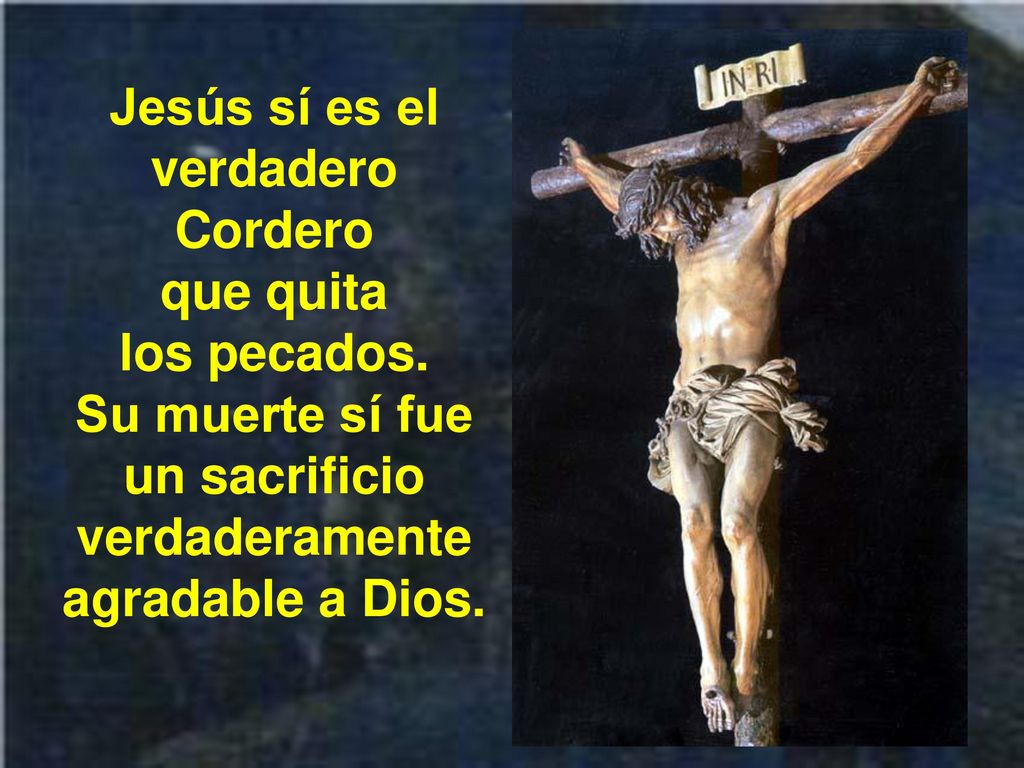 Jesús sí es el verdadero Cordero que quita los pecados