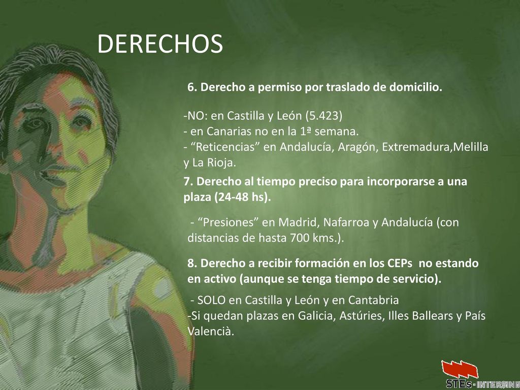 DERECHOS 6. Derecho a permiso por traslado de domicilio.