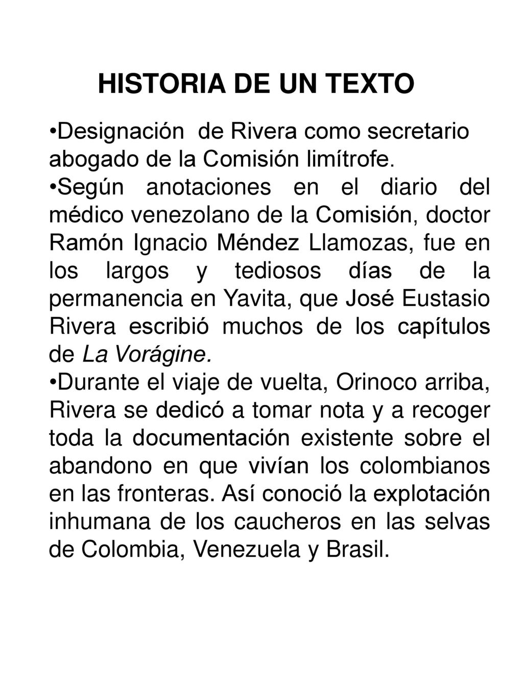 HISTORIA DE UN TEXTO Designación de Rivera como secretario abogado de la Comisión limítrofe.