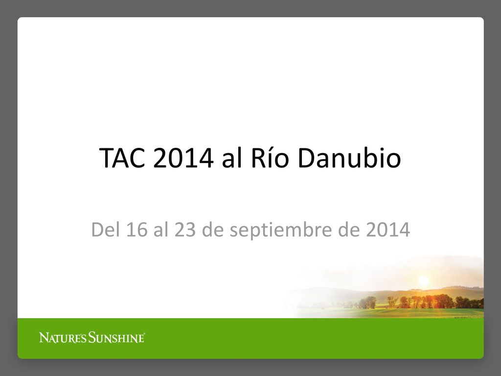 TAC 2014 al Río Danubio Del 16 al 23 de septiembre de 2014