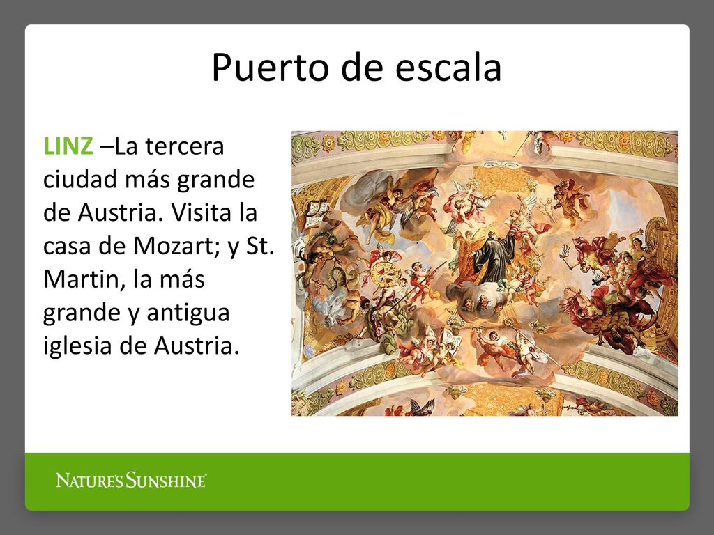 Puerto de escala LINZ –La tercera ciudad más grande de Austria.