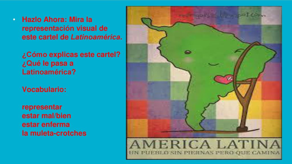 Hazlo Ahora: Mira la representación visual de este cartel de Latinoamérica.