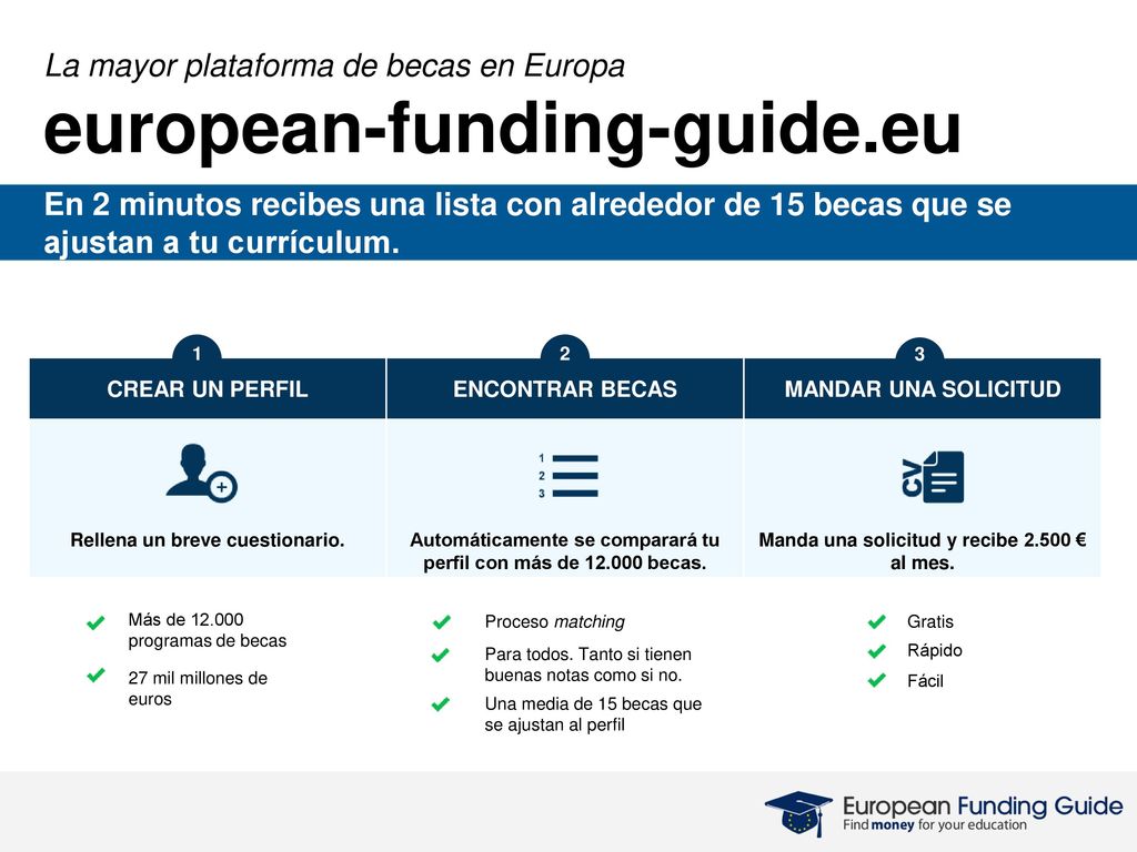 european-funding-guide.eu La mayor plataforma de becas en Europa