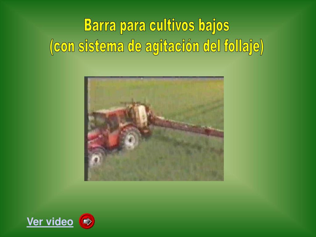 Barra para cultivos bajos (con sistema de agitación del follaje)