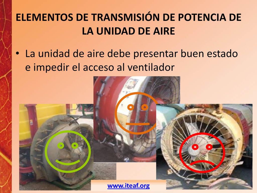 ELEMENTOS DE TRANSMISIÓN DE POTENCIA DE LA UNIDAD DE AIRE