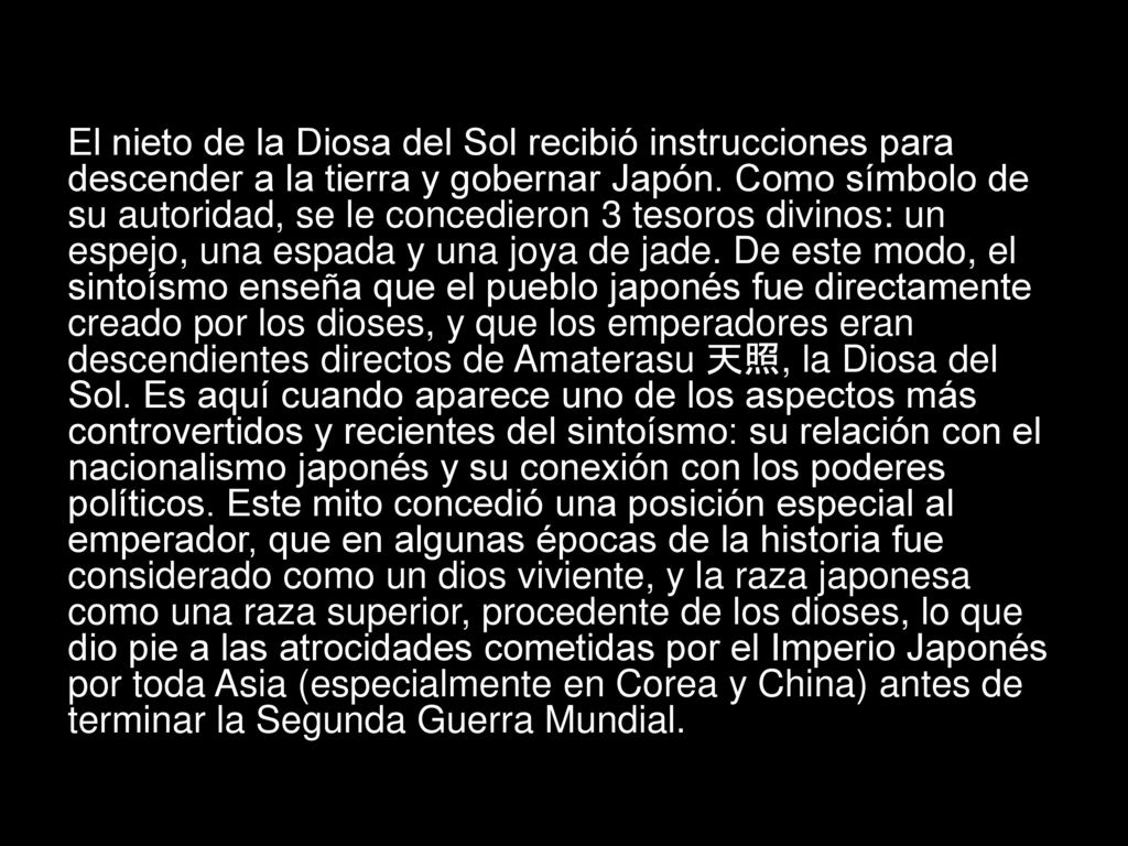 El nieto de la Diosa del Sol recibió instrucciones para descender a la tierra y gobernar Japón.
