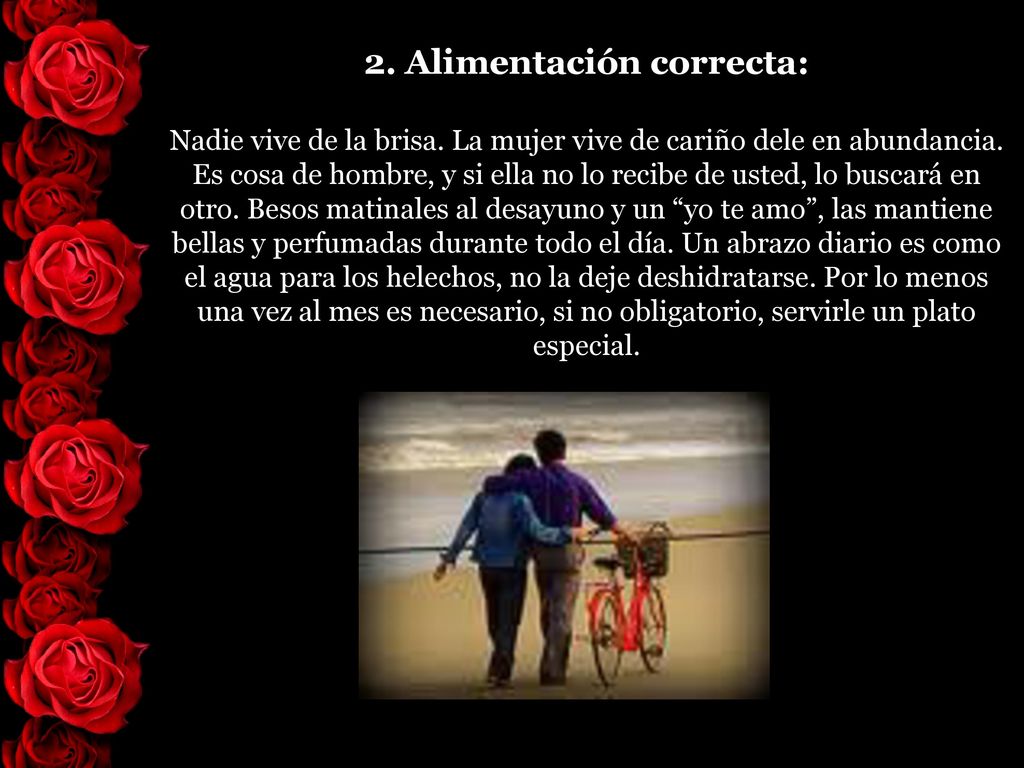 2. Alimentación correcta: Nadie vive de la brisa