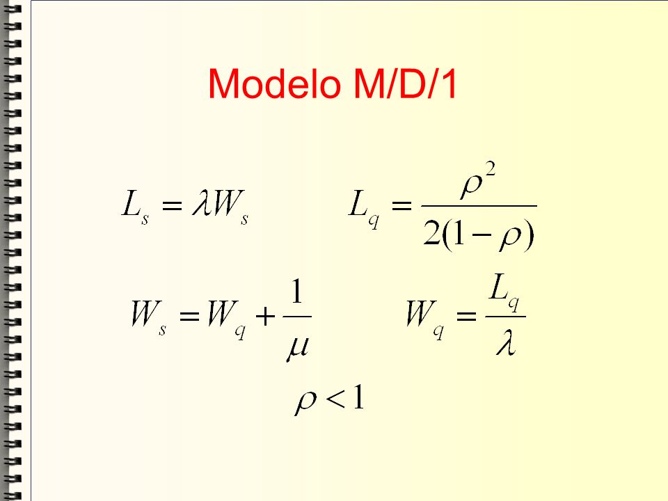 Modelo M/D/1