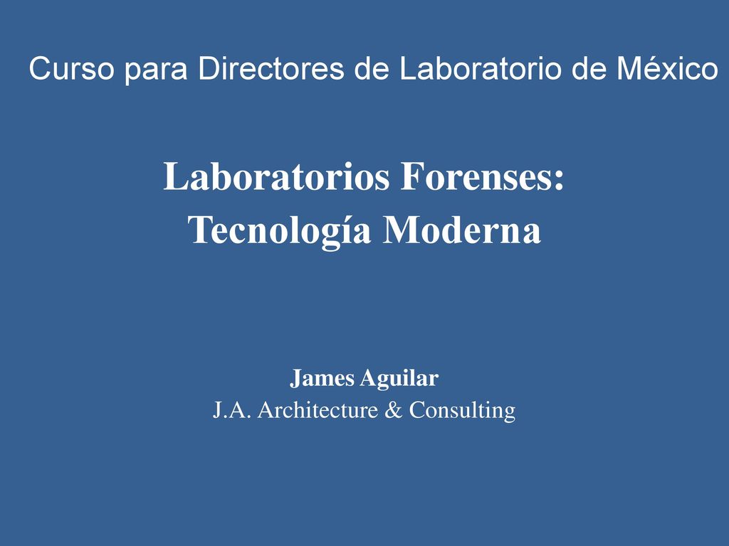 Curso para Directores de Laboratorio de México