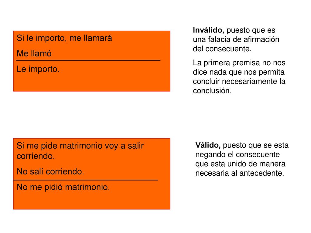 Si le importo, me llamará Me llamó Le importo.