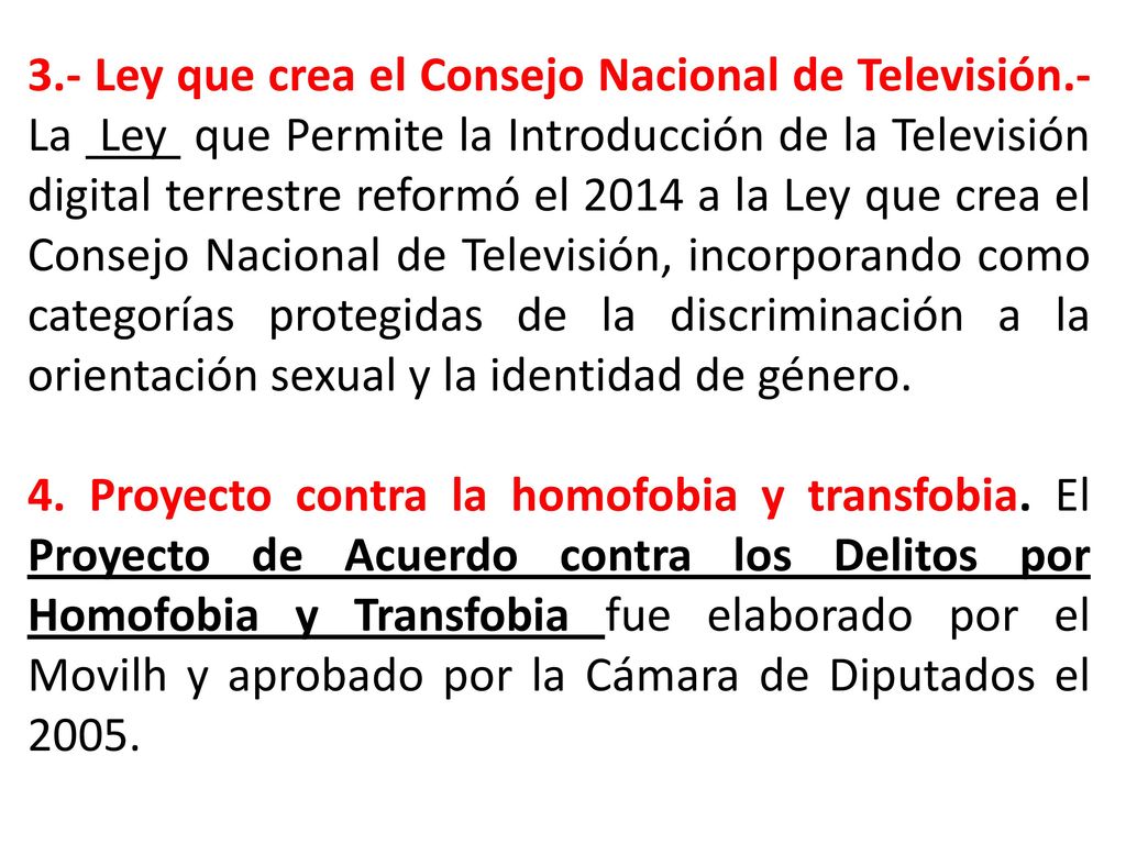 3. - Ley que crea el Consejo Nacional de Televisión