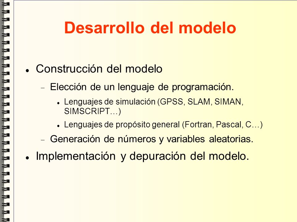 Construcción de Modelos de Simulación Discreta - ppt descargar