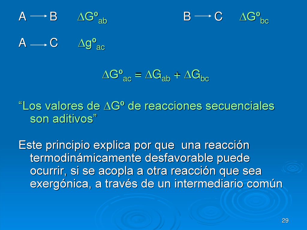A B DGºab B C DGºbc A C Dgºac. DGºac = DGab + DGbc.