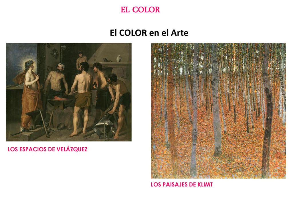 EL COLOR El COLOR en el Arte LOS ESPACIOS DE VELÁZQUEZ