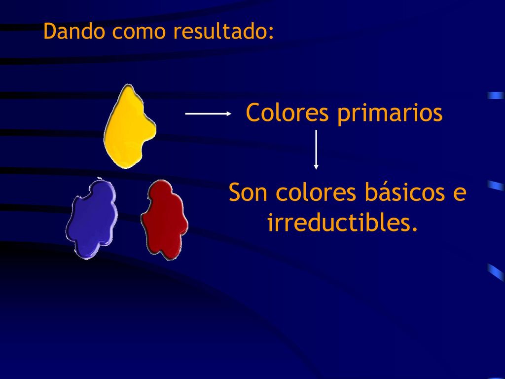 Colores primarios Son colores básicos e irreductibles.