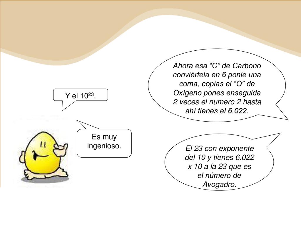 Ahora esa C de Carbono conviértela en 6 ponle una coma, copias el O de Oxígeno pones enseguida 2 veces el numero 2 hasta ahí tienes el