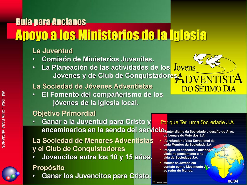 Guía para Ancianos Apoyo a los Ministerios de la Iglesia