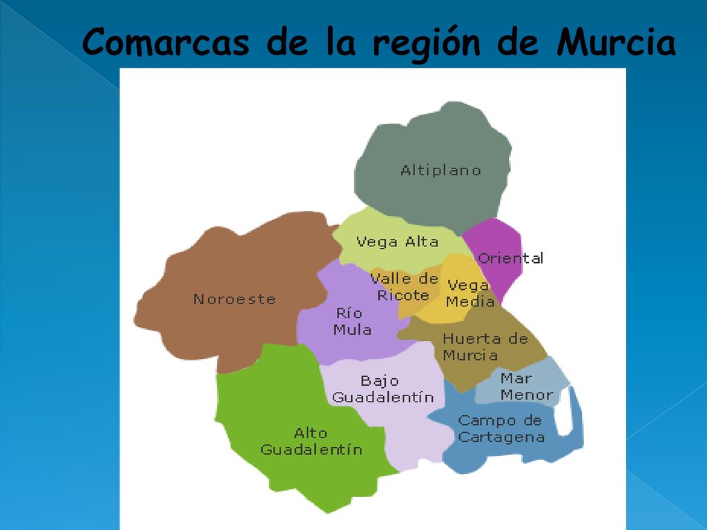 Comarcas de la región de Murcia