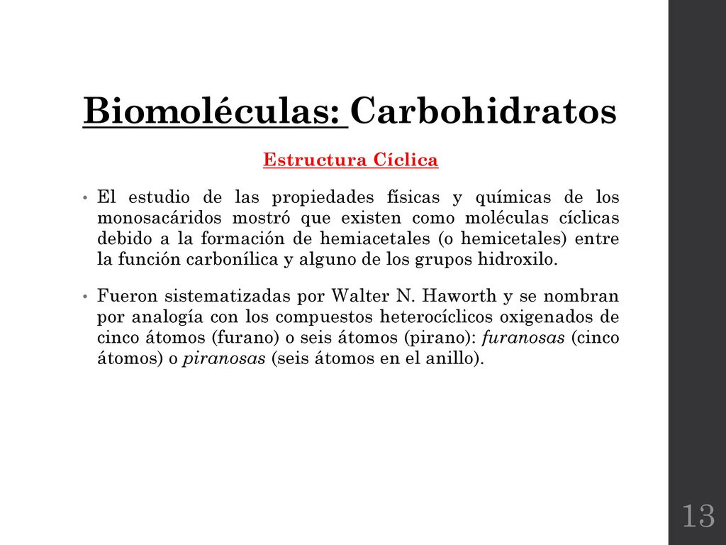 Biomoléculas: Carbohidratos