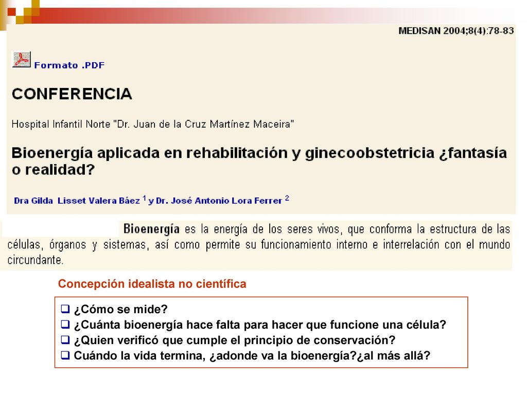 Concepción idealista no científica