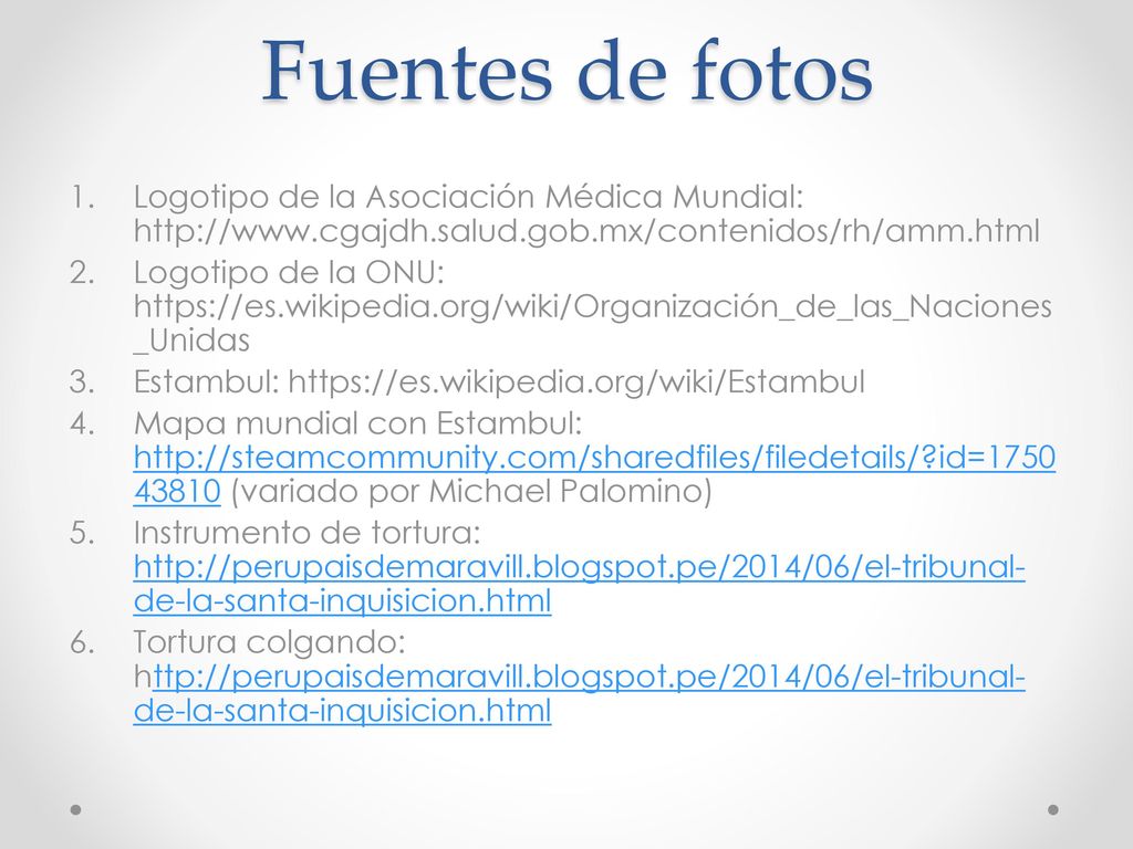 Fuentes de fotos Logotipo de la Asociación Médica Mundial: