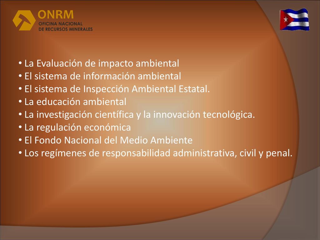 La Evaluación de impacto ambiental El sistema de información ambiental