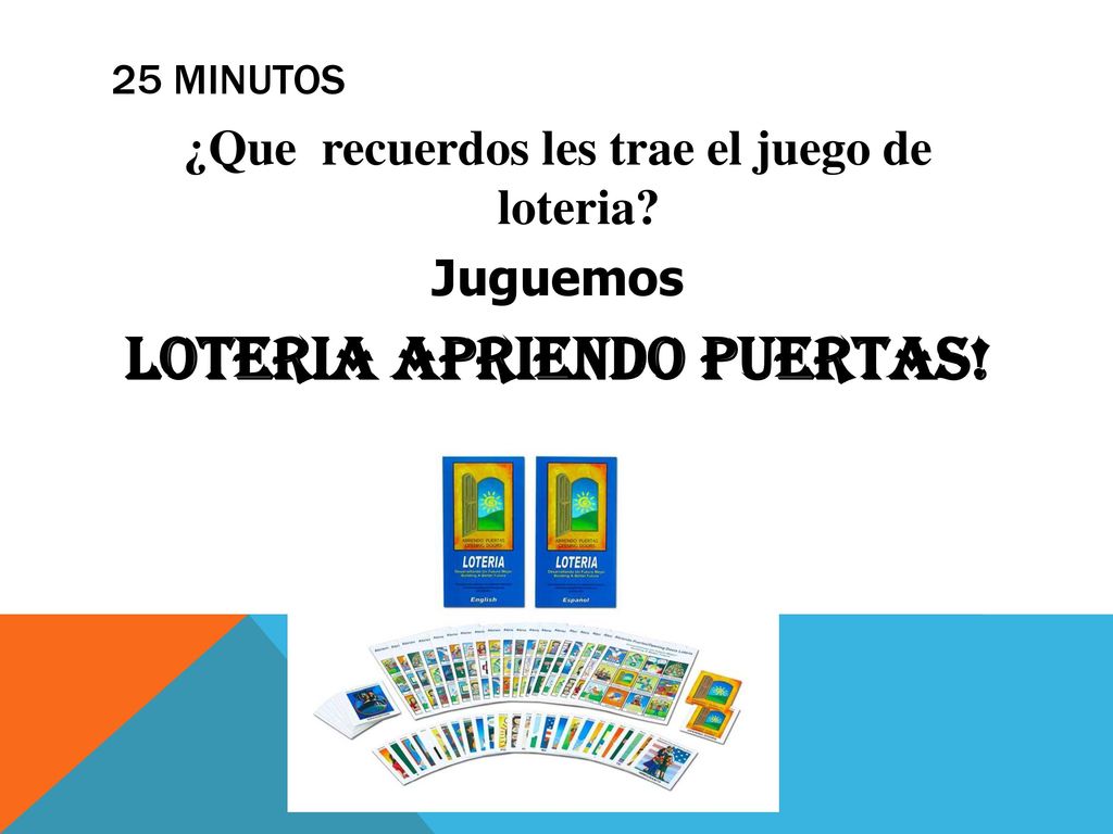 ¿Que recuerdos les trae el juego de loteria LOTERIA Apriendo Puertas!