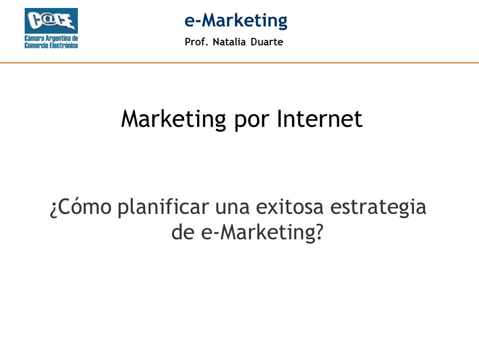¿Cómo planificar una exitosa estrategia de e-Marketing