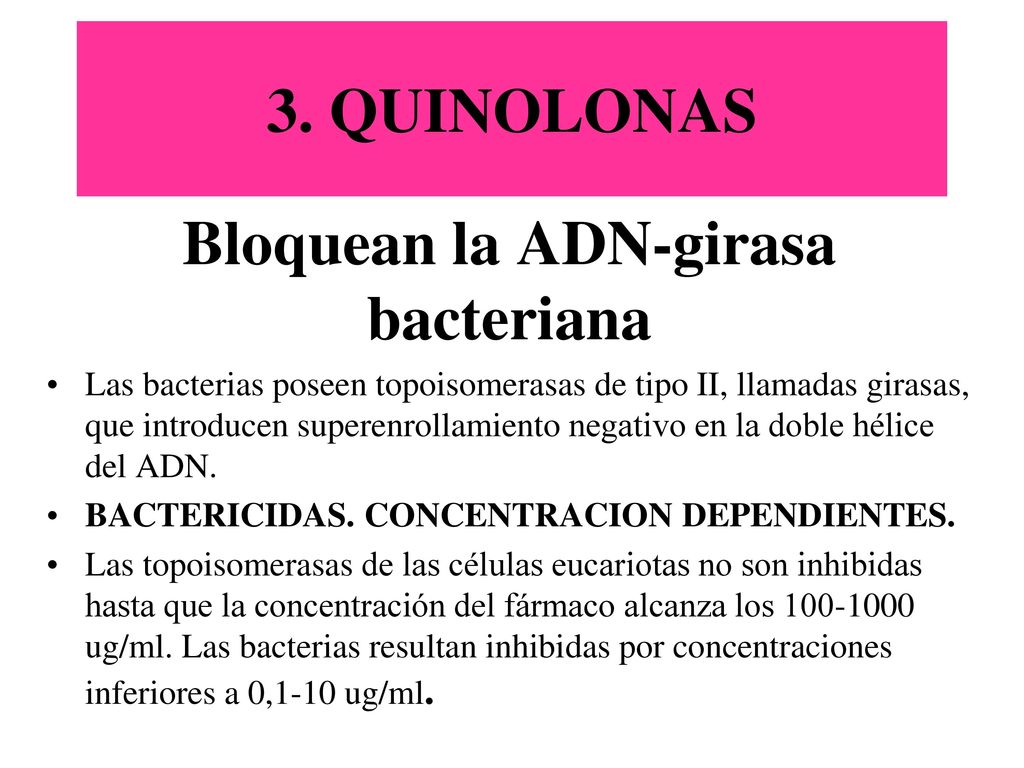 3. RIFAMICINAS Inhibición del inicio de la transcripción, se unen a la ARN polimerasa bacteriana. Producidos por Streptomyces mediterranei.