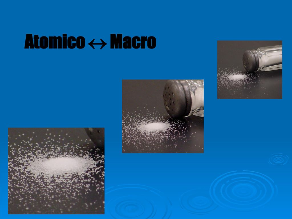 Atomico  Macro Interested in macroscopic properties, which can be estimated from microscopic properties.
