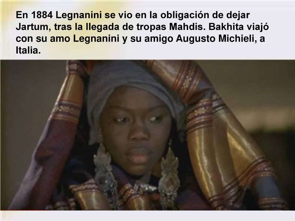 En 1884 Legnanini se vio en la obligación de dejar Jartum, tras la llegada de tropas Mahdis.