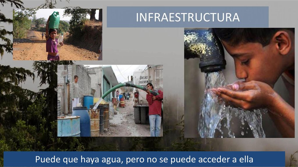 Puede que haya agua, pero no se puede acceder a ella