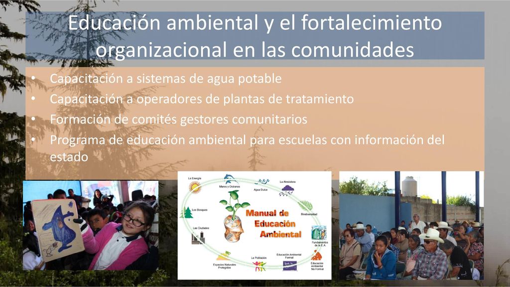 Educación ambiental y el fortalecimiento organizacional en las comunidades
