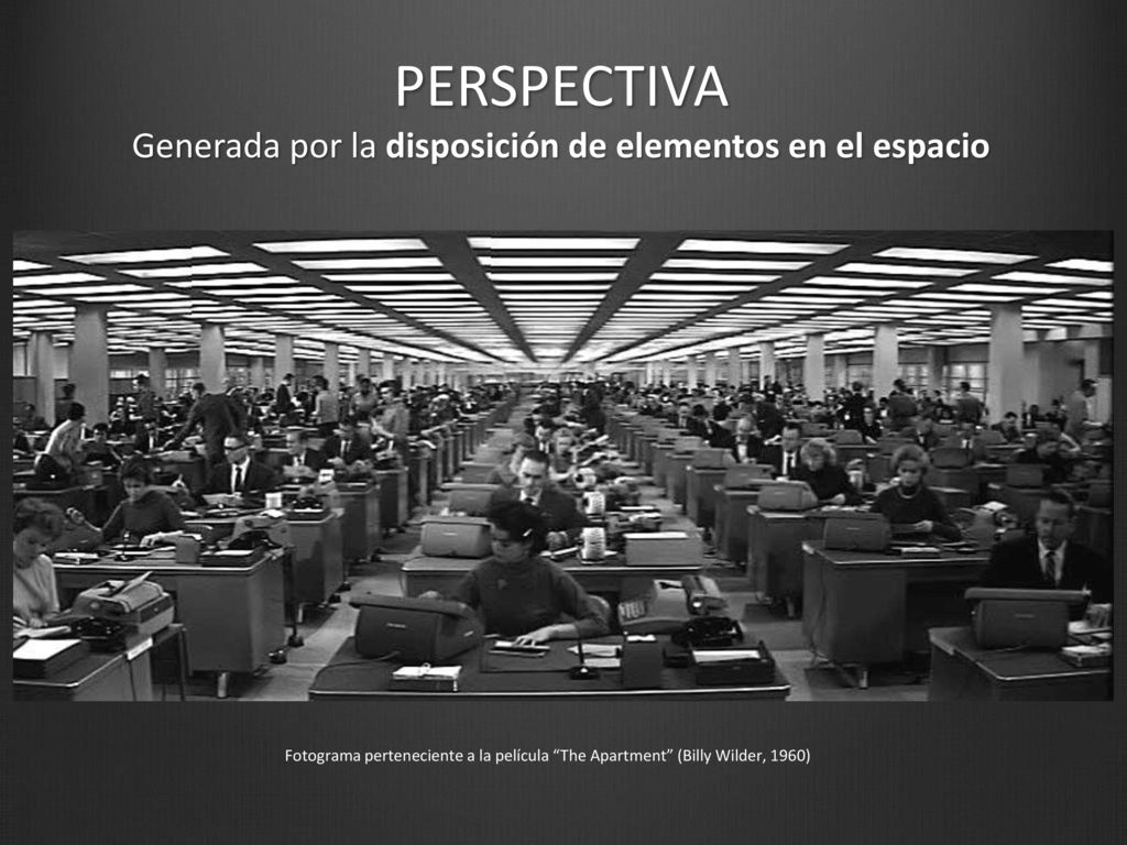 Generada por la disposición de elementos en el espacio