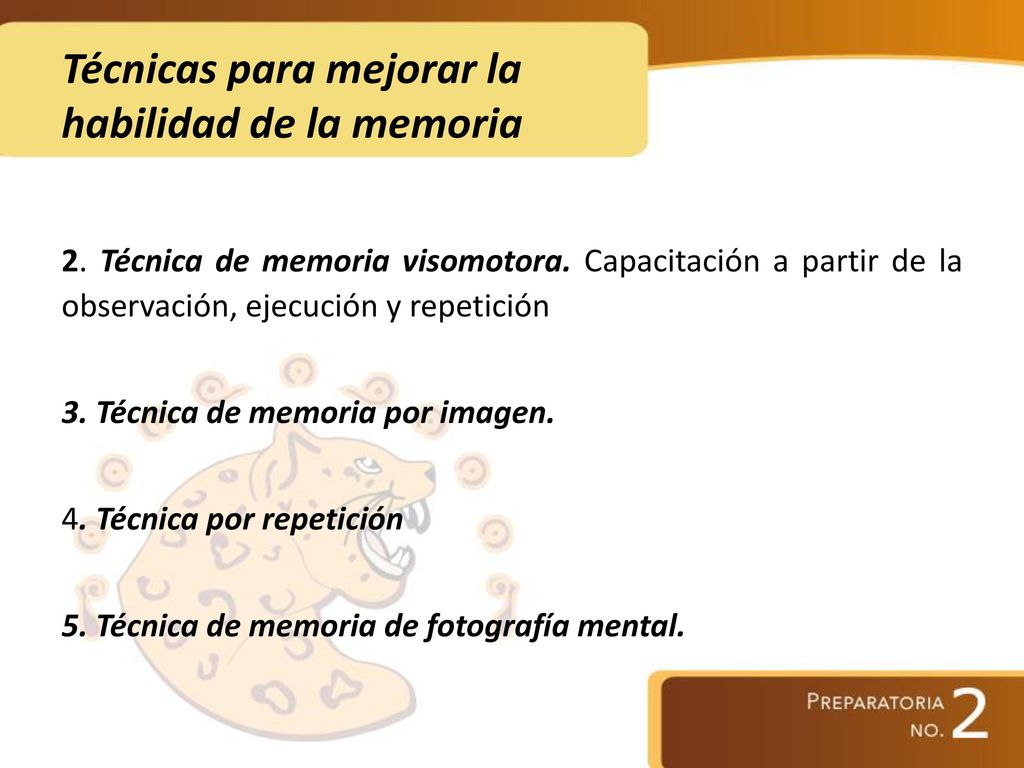Técnicas para mejorar la habilidad de la memoria