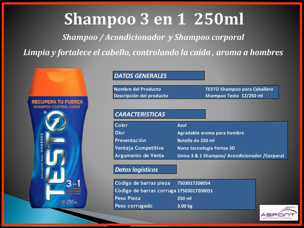 Shampoo 3 en 1 250ml Shampoo / Acondicionador y Shampoo corporal