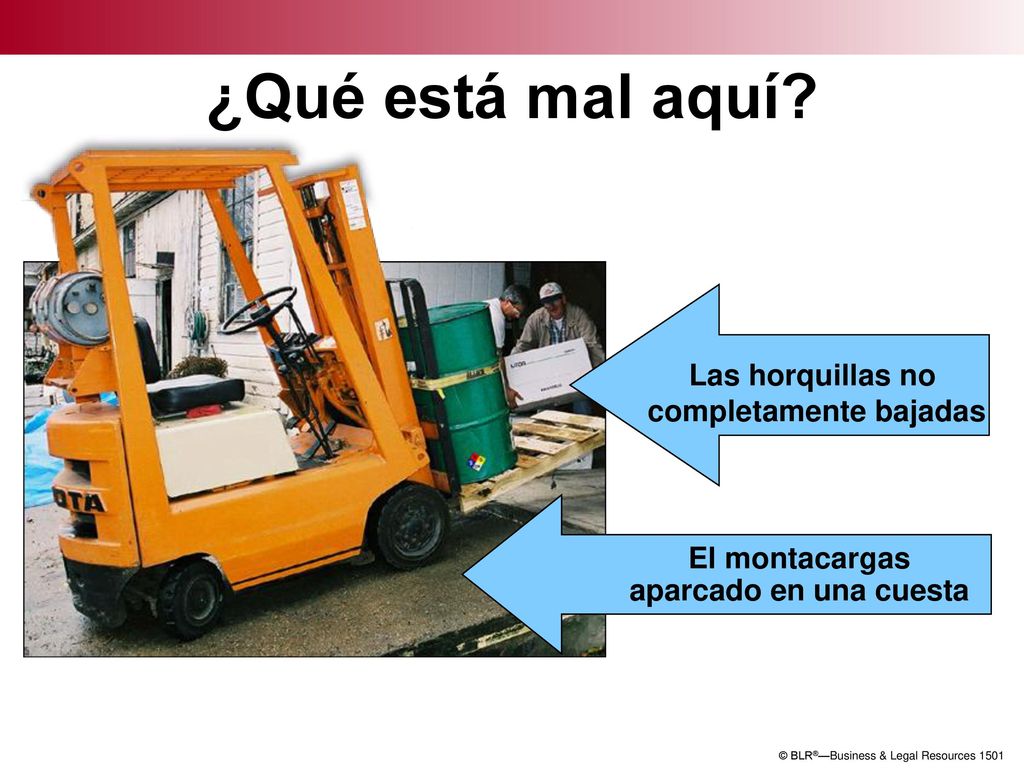 ¿Qué está mal aquí Las horquillas no completamente bajadas