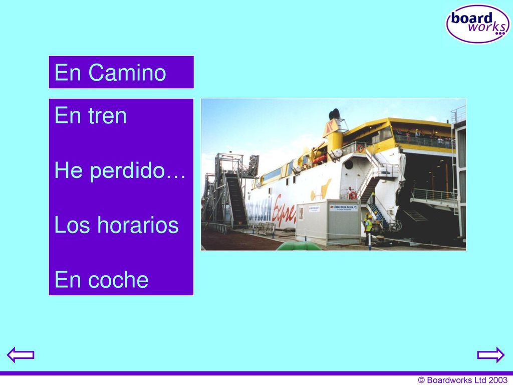 En Camino En tren He perdido… Los horarios En coche