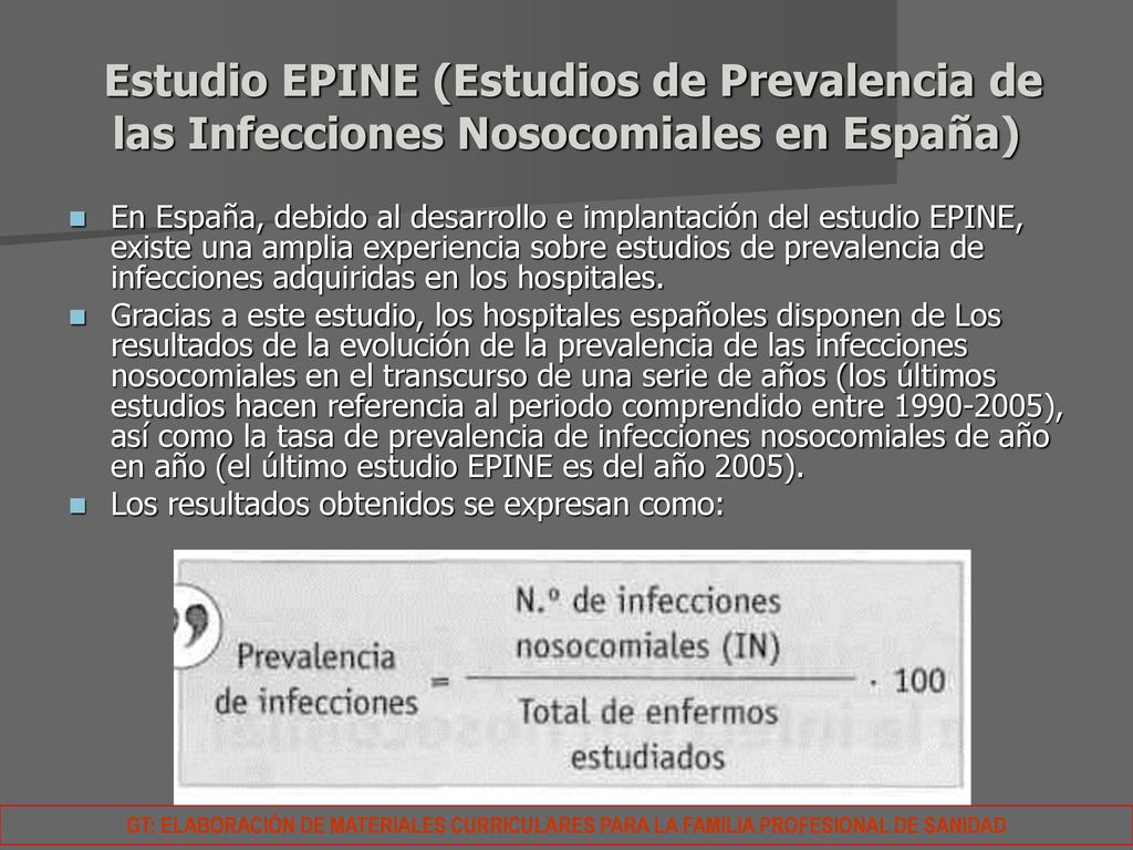 Estudio EPINE (Estudios de Prevalencia de las Infecciones Nosocomiales en España)