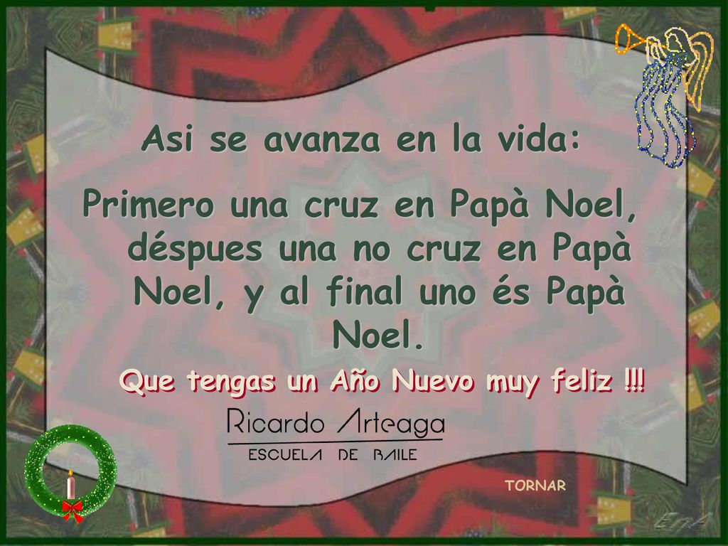 Asi se avanza en la vida: Que tengas un Año Nuevo muy feliz !!!