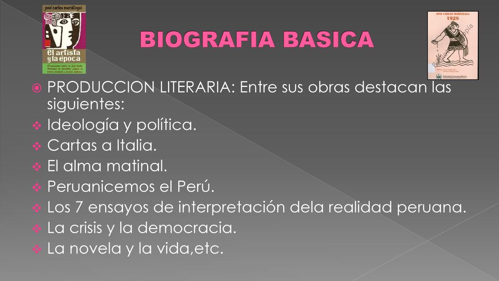 BIOGRAFIA BASICA PRODUCCION LITERARIA: Entre sus obras destacan las siguientes: Ideología y política.